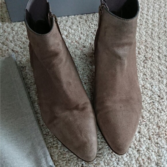Aquatalia Franca light brown Suede pointy bootie - Picture 6 of 11